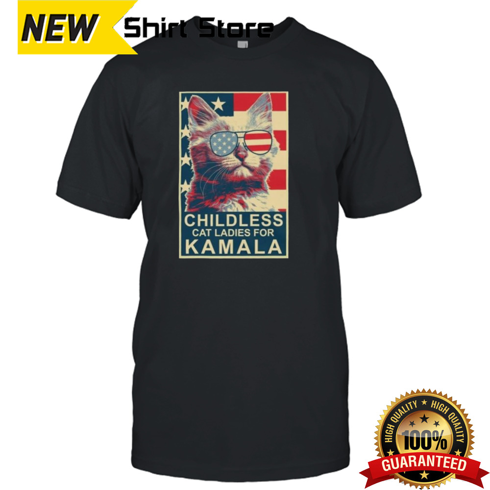 Kamala Harris President 2024 Childless Cat Ladies shirt