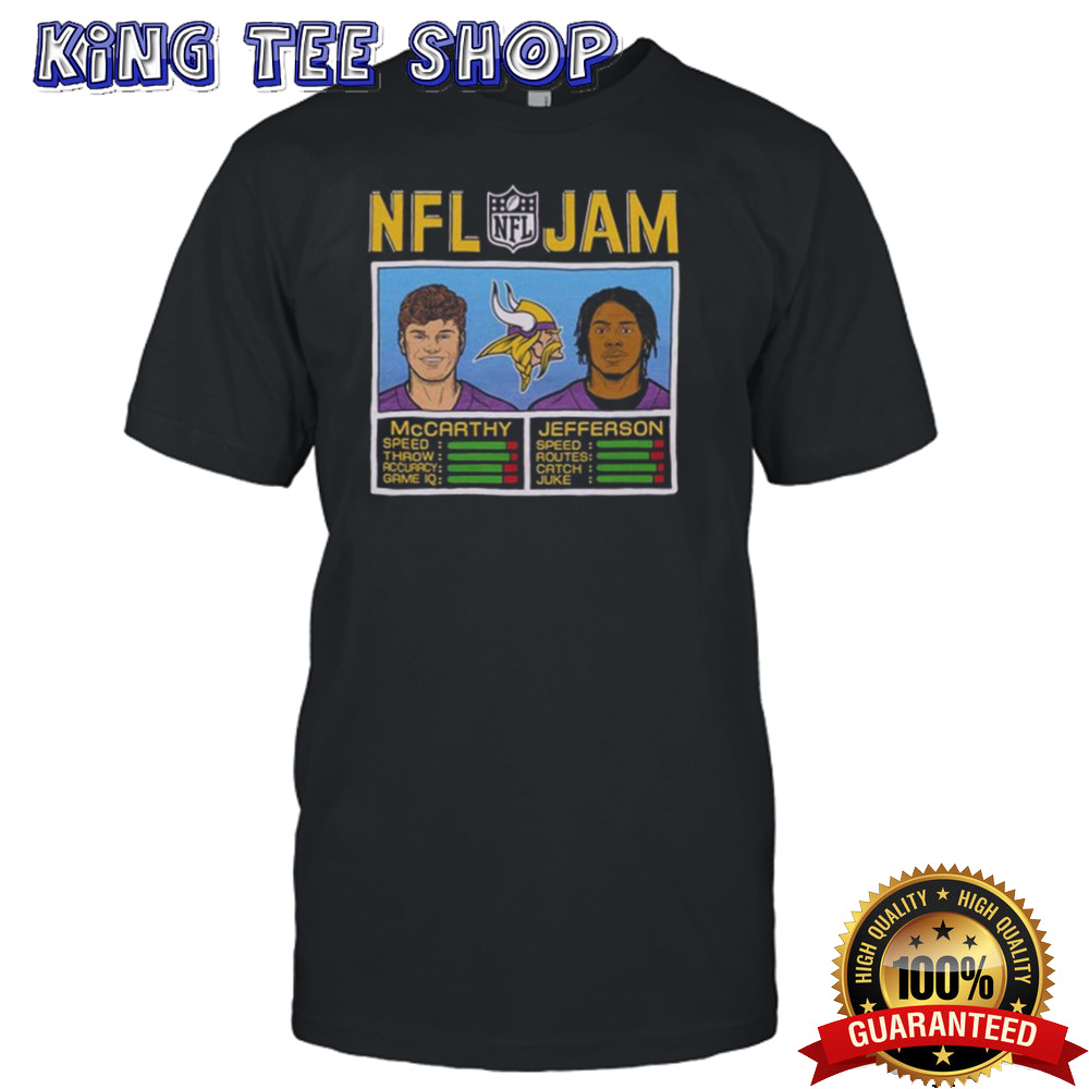 NFL Jam Vikings McCarthy and Jefferson T-shirt