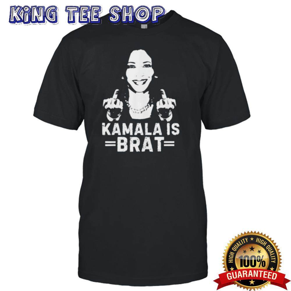 Official Kamala Is Brat Middle Finger Power Women T-Shirt