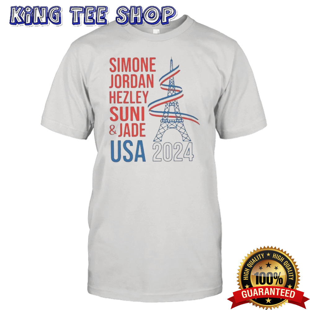 Simone Jordan Hezley Suni & Jade USA Paris 2024 T-shirt