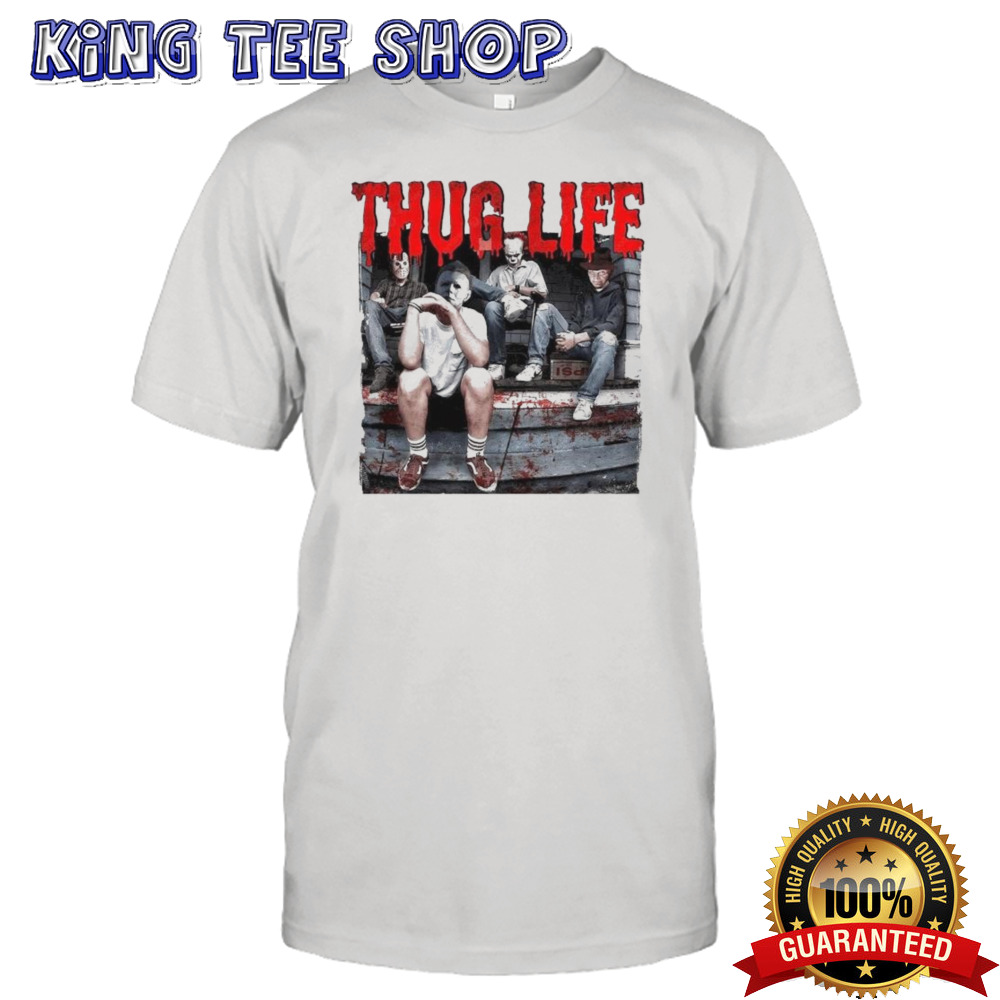 Thug Life Horror Movies Halloween 2024 T-shirt