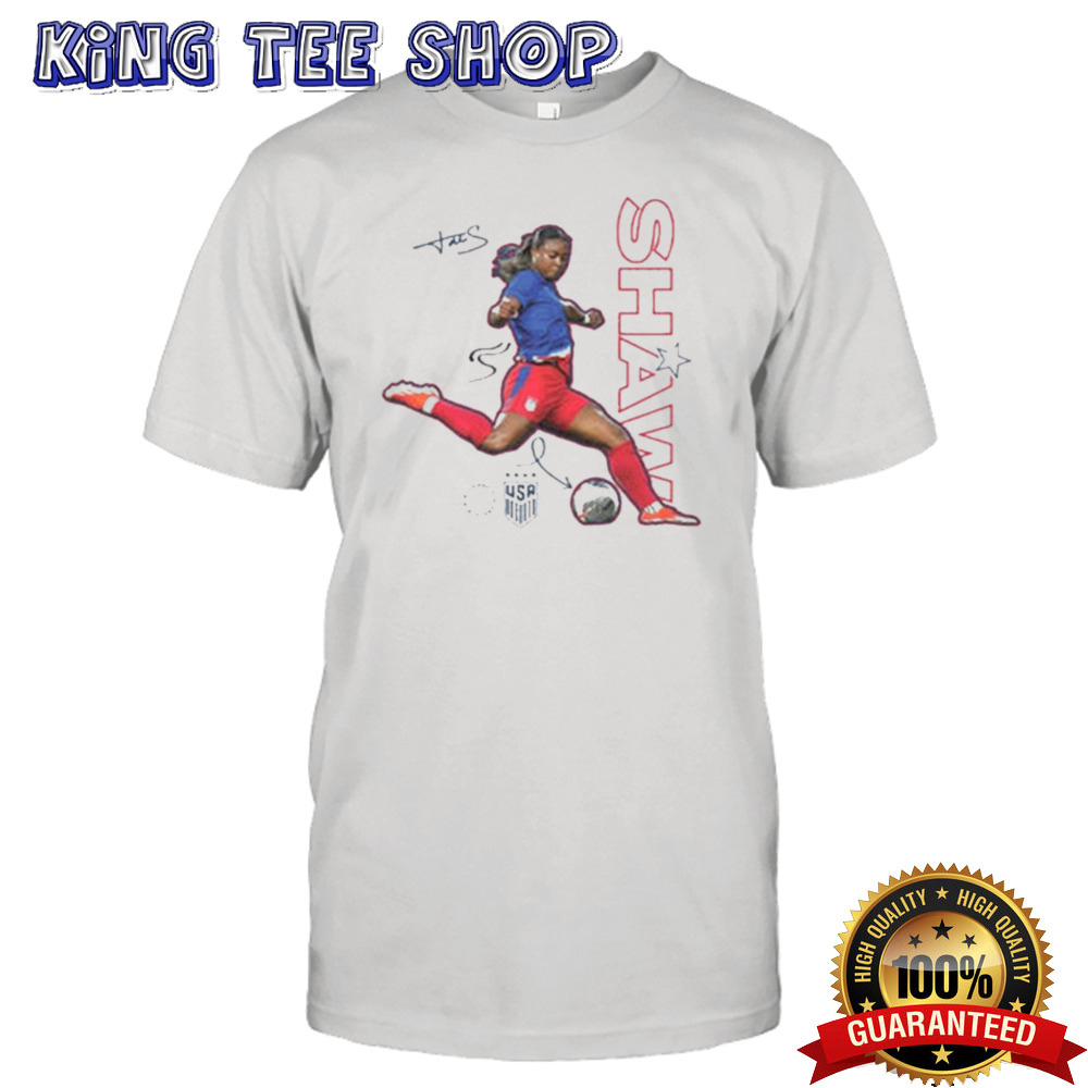 USWNT Jaedyn Shaw Signature White T-shirt