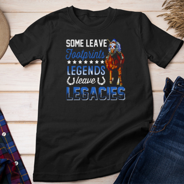 Footprints Legends Leave Legacies Kentucky Derby Day Horse Racing Unisex T-shirt & Sweatshirt