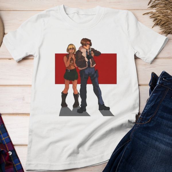 Resident Evil Leon and Ashley Anime Unisex T-shirt & Sweatshirt