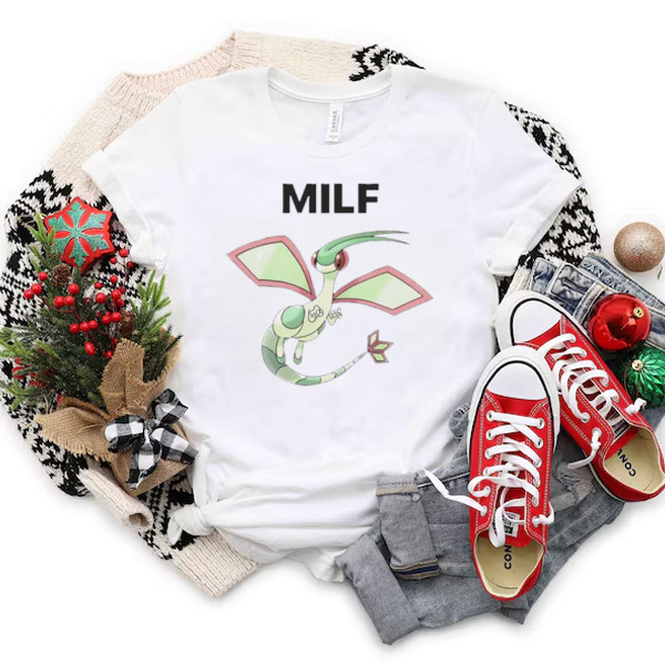 Milf Man Flygon Pokemon Anime Cartoon Unisex T-shirt & Sweatshirt