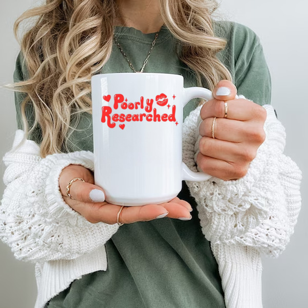 Lips Poorly Researched Ceramic Mug