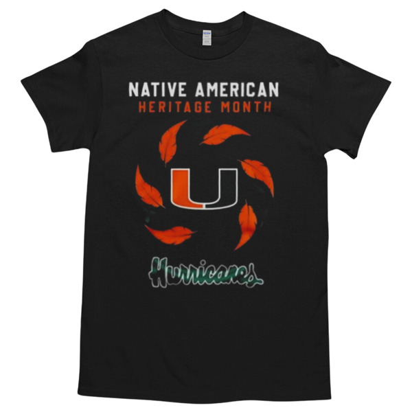Miami Hurricanes Native American Heritage Month 2024 T-Shirt Styles Available - Multiple Colorways - Cross-gender Fashion