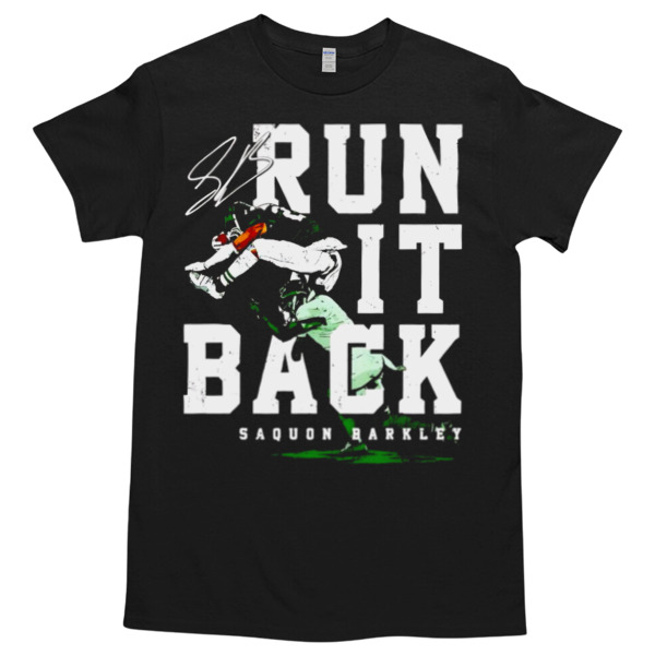 Saquon Barkley Philadelphia Eagles NFL football run it back vintage T-Shirt Styles Available - Multiple Colorways - Cross-gender Fashion