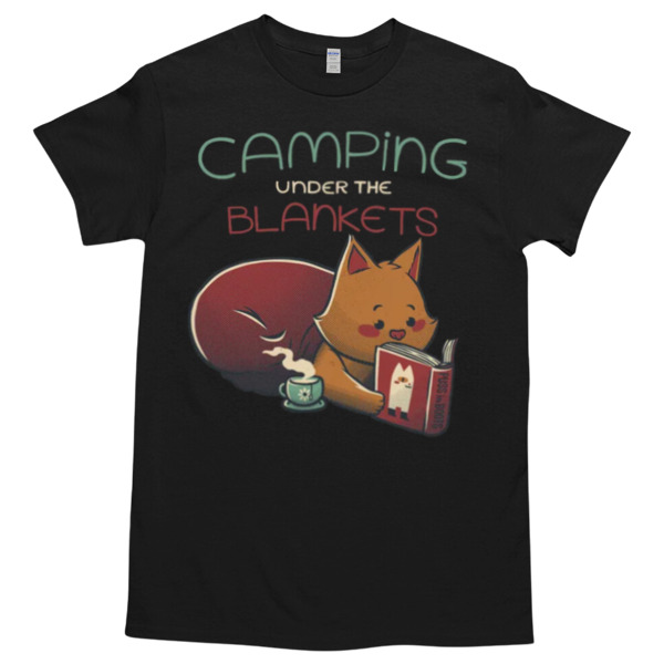 Camping Under The Blanket Book and Tea by Tobe Fonseca Tshirt Relaxed Fit for All-Day Comfort - Soft & Stylish for Any Occasion