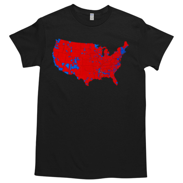 Trump victory map 2024 Tshirt – High durability non-shrink fabric – Cross-gender Fashion