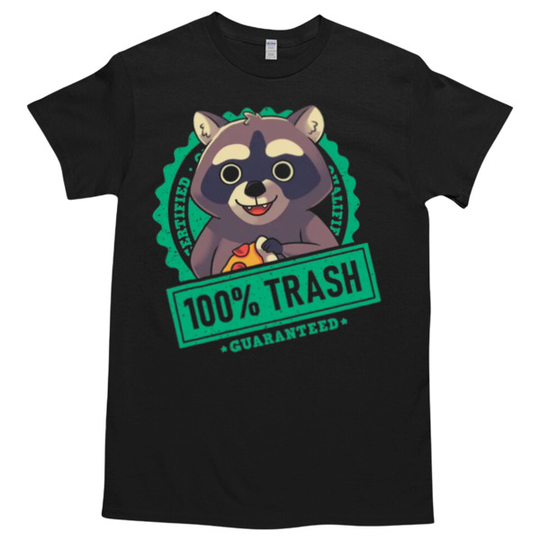 100% Cute Trash Panda Raccoon Seal Tshirt – High durability non-shrink fabric – Cross-gender Fashion