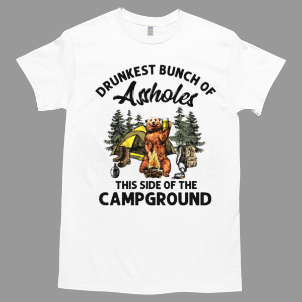 THIS SITE OF THE CAMPGROUND Unisex Tshirt, Cotton Womenswear, High durability non-shrink fabric