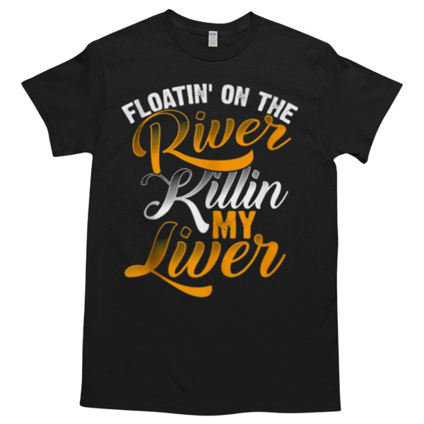 KAYAK - FLOATIN ON THE RIVER Unisex Tshirt, Cotton Womenswear, High durability non-shrink fabric