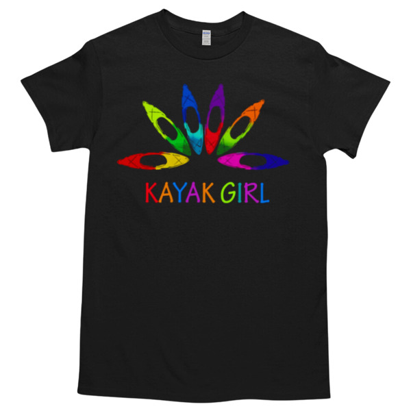 KAYAKING - KAYAK GIRL Unisex Tshirt, Cotton Womenswear, High durability non-shrink fabric