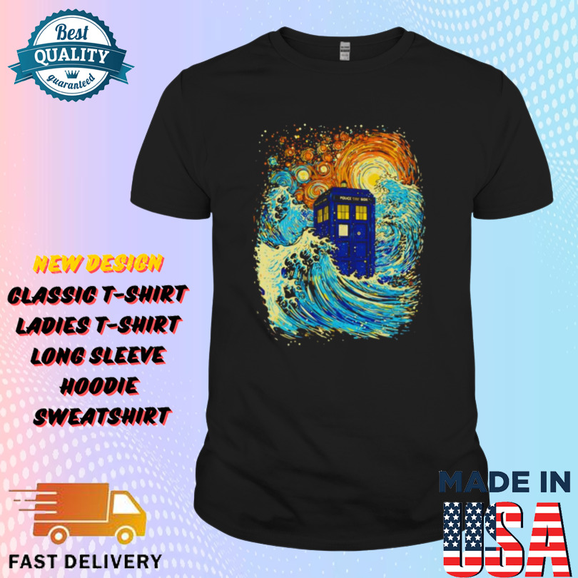 Great kanagawa wave and the tardis Shirt