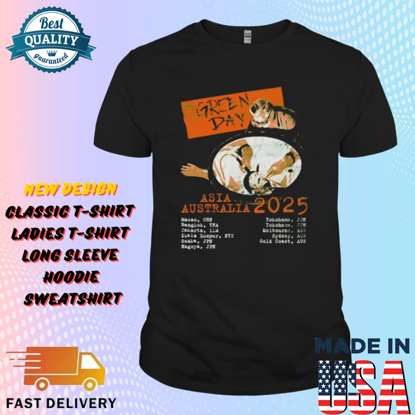 Green Day Asia Australia 2025 Shirt