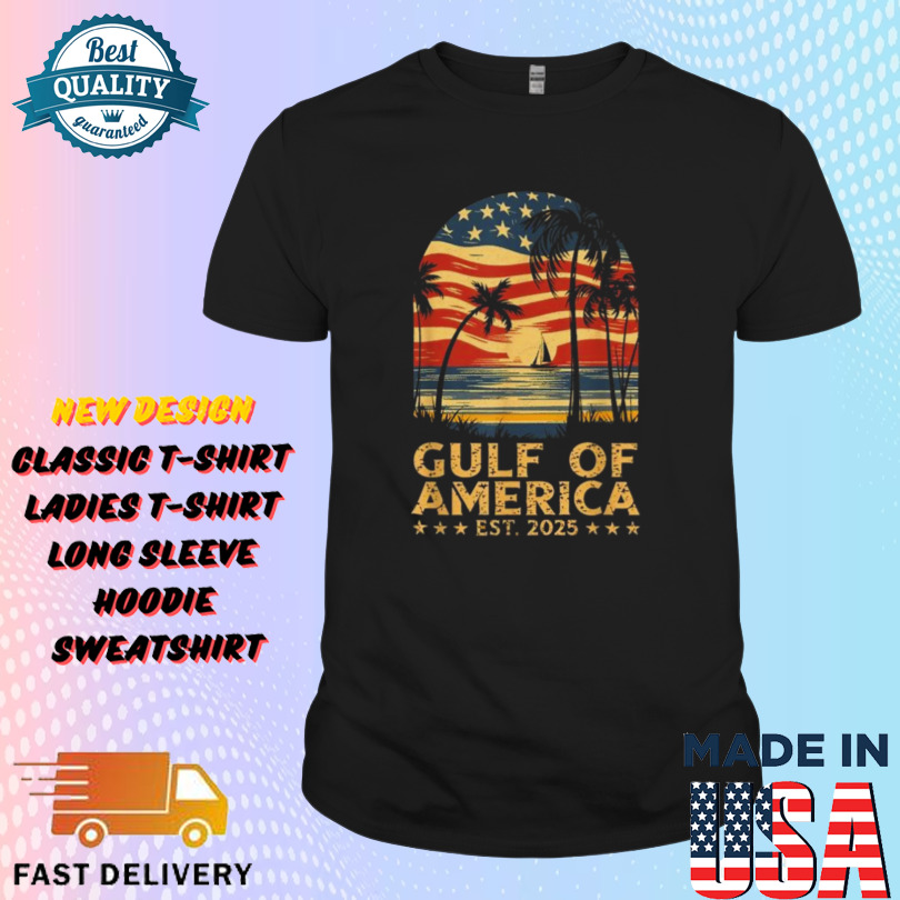 Gulf Of America USA Est 2025 Flag Mexico Shirt