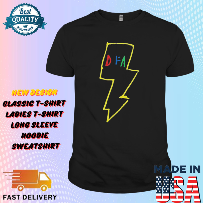 DFA Records Four Color Bolt Shirt