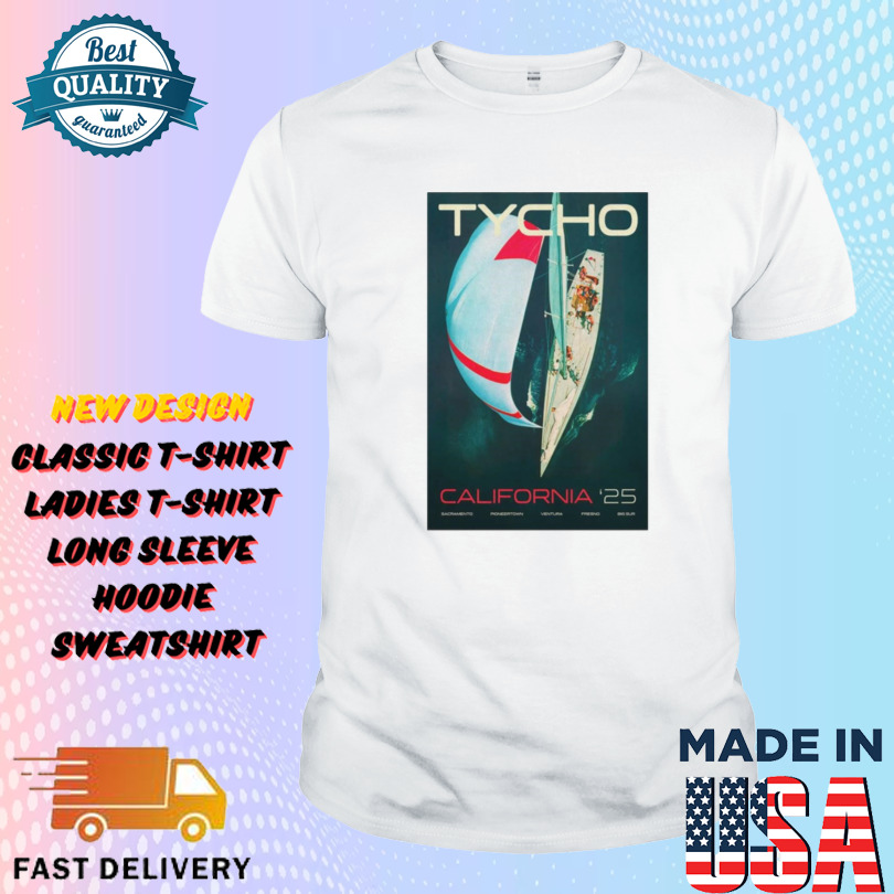 Tycho California Tour 2025 Sacramento Pioneertown Ventura Fresno Big Sur Shirt