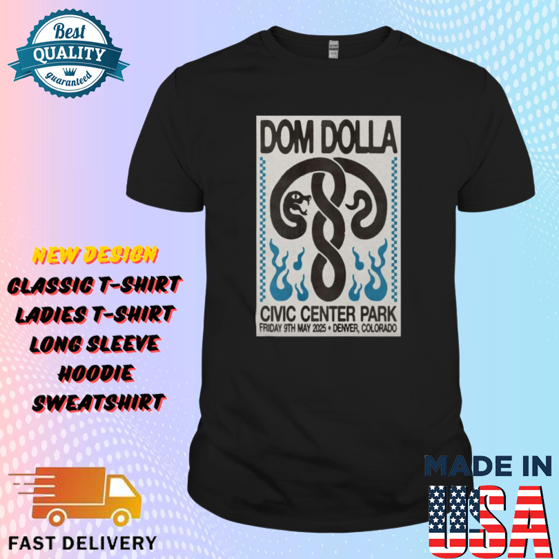 Dom Dolla May 9 2025 Civic Center Park Denver Colorado Shirt