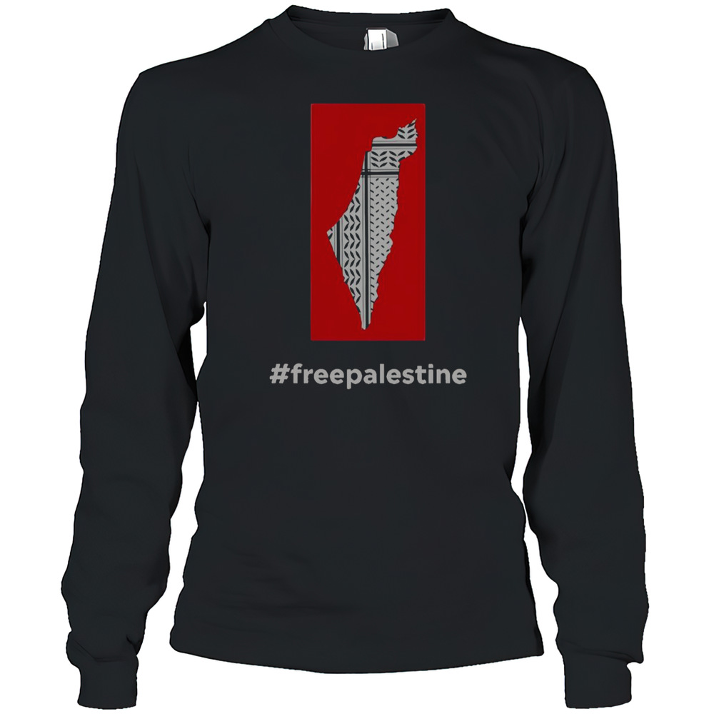 Fightback Podcast Free Palestine T-Shirt Long Sleeved