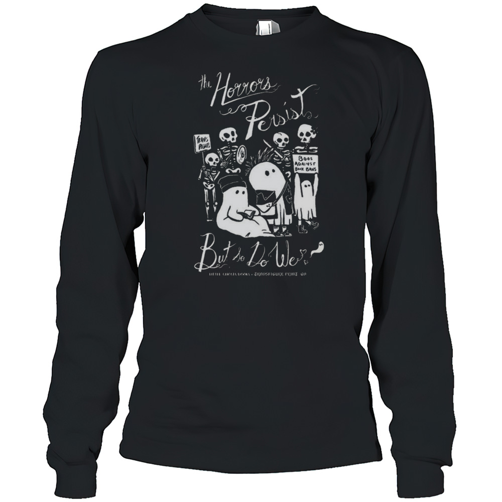 Protect Trans Rights Little Ghosts Books Transfigure Shirt Long Sleeved
