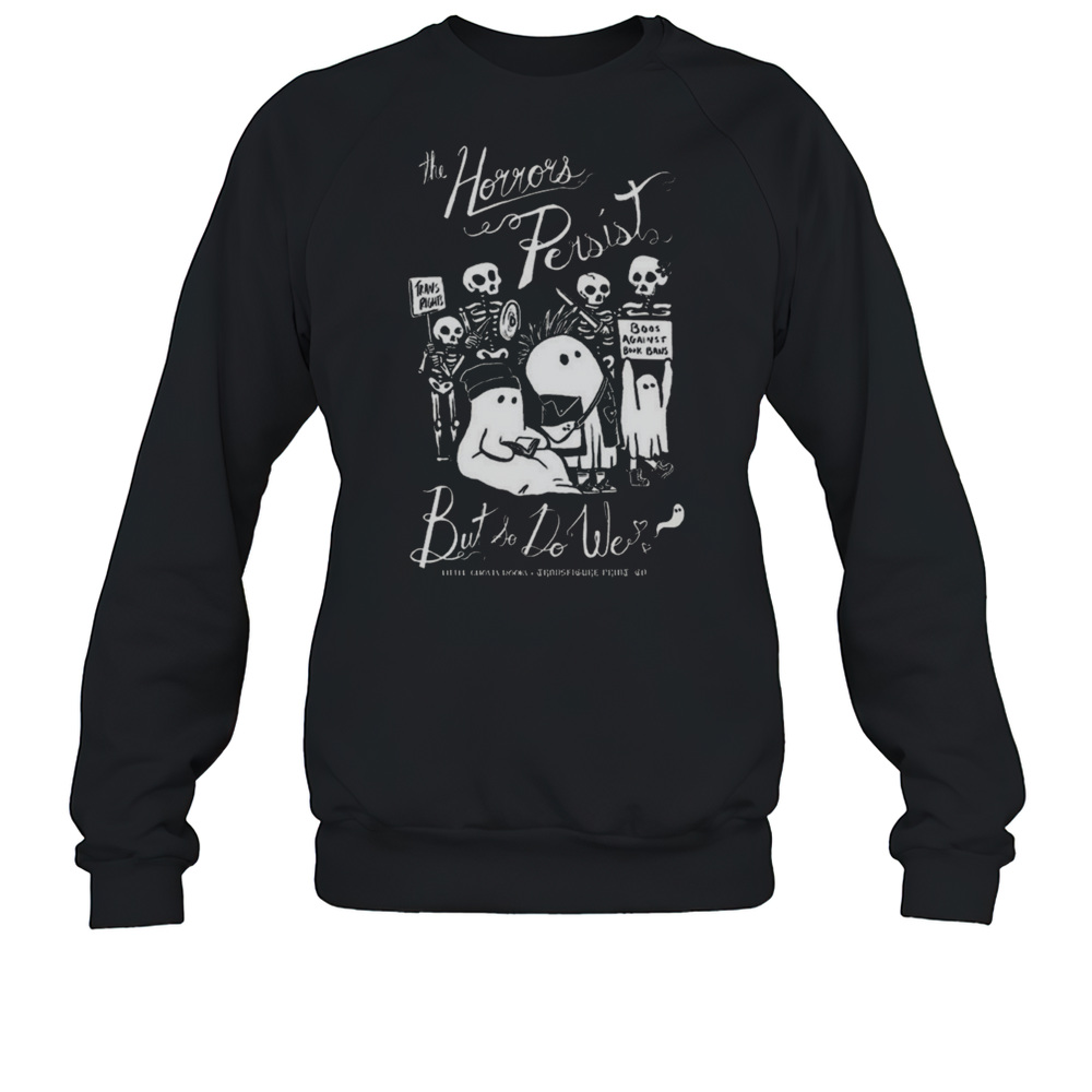 Protect Trans Rights Little Ghosts Books Transfigure Shirt Unisex Sweatshirt