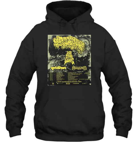 Sanguisugabogg Gridiron And Mutilatred May 09 Winnipeg MB May11 Columbus OH May 12 Allilentown PA 2025 Unisex Hoodie