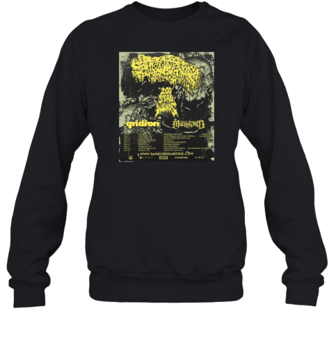 Sanguisugabogg Gridiron And Mutilatred May 09 Winnipeg MB May11 Columbus OH May 12 Allilentown PA 2025 Unisex Sweatshirt