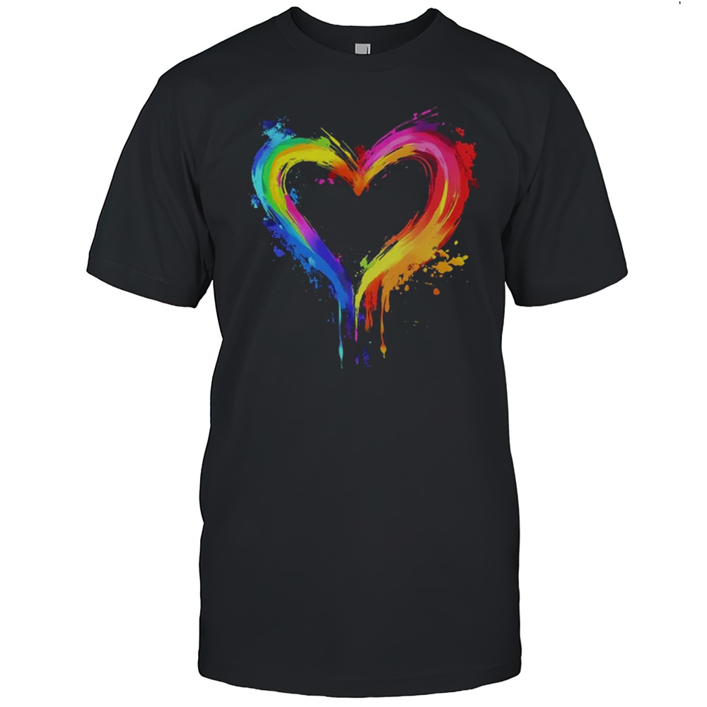 Rainbow Heart LGBTQ Gay Pride Month LGBT Gay Pride T-Shirt