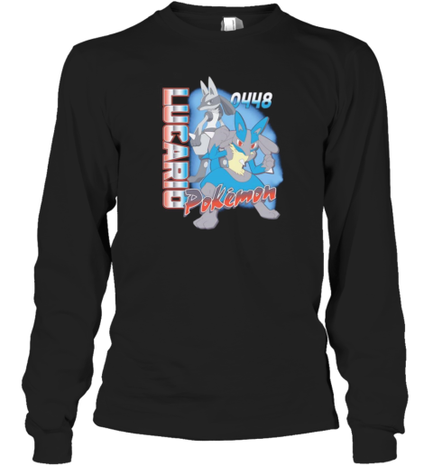 Pokemon Lucario 0448 Graphic Long Sleeved T-shirt