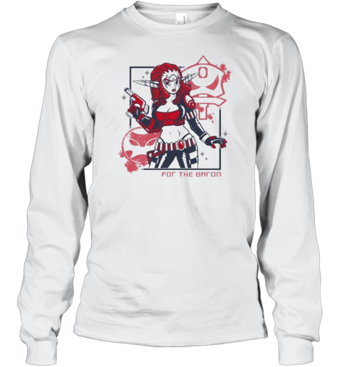 Crimson Captain Peppermint Bubble S Long Sleeved T-shirt