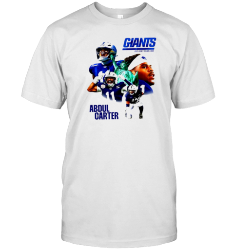 Abdul Carter NY Giants 2025 Draft Round 1 Pick T-Shirt
