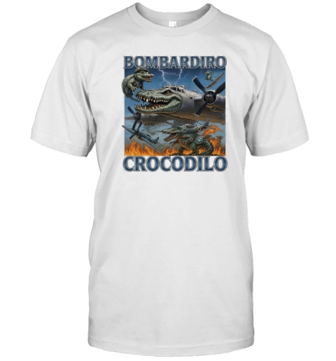 Bombardiro Crocodilo Italian Brainrot Meme T-Shirt