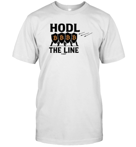 Hodl The Line Bitcoin Warrior T-Shirt
