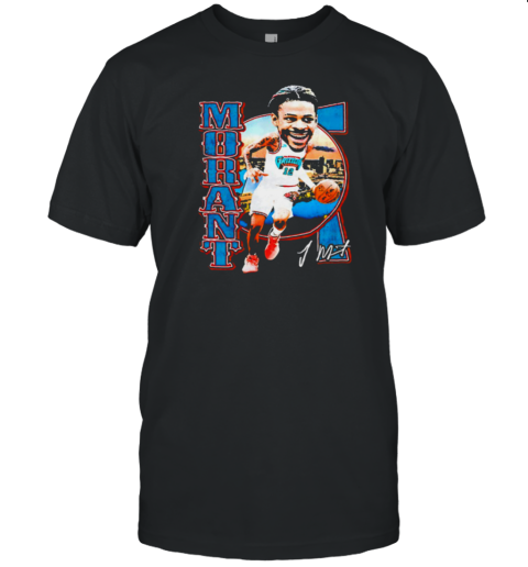 Ja Morant Memphis Grizzlies Big Head Signature T-Shirt