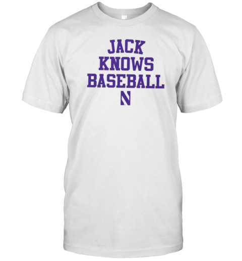 Jack Lausch Knows Baseball Northwestern Wildcats T-Shirt