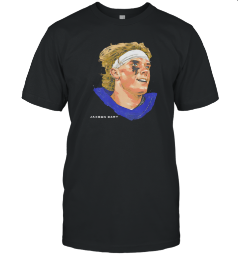 Jaxson Dart New York Giants Portrait T-Shirt