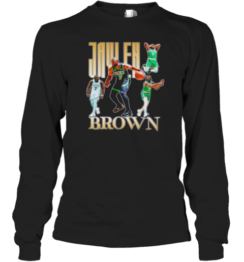 Jaylen Brown Boston Celtics 2025 Nba Playoffs Long Sleeved T-shirt