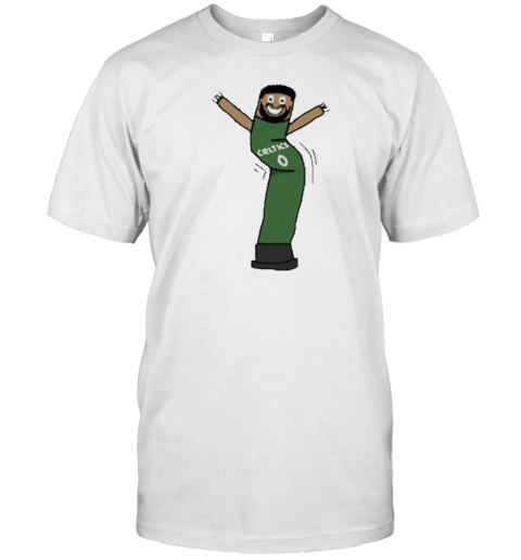 Jayson Tatum Inflate Tum Boston Celtics Cartoon T-Shirt