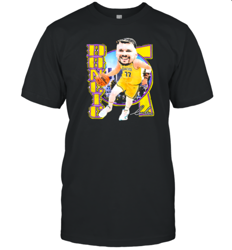Luka Dončić Los Angeles Lakers Big Head Signature T-Shirt