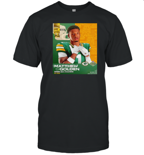 Matthew Golden Green Bay Packers 2025 NFL Draft Art T-Shirt