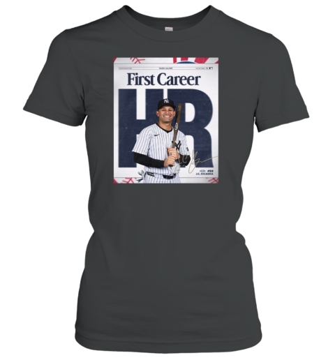 New York Yankees Congrats JC Escarra First Career HR Rookie'S On A Roll Signature Poster Classic Women's T-shirt