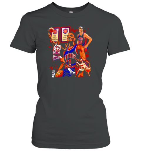 Pistons World Champions 1989 Graphic Retro Classic Women's T-shirt