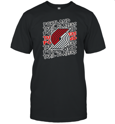 Portland Trail Blazers NBA Logo Repeat T-Shirt