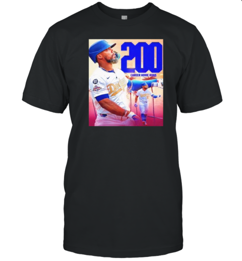 Teoscar Hernandez 200 Career Home Runs Los Angeles Dodgers T-Shirt