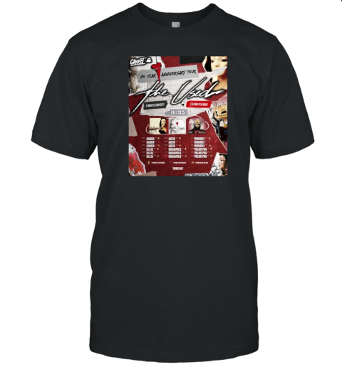 The Used 25Th Anniversary Tour Fall 2025 Schedule Tour T-Shirt