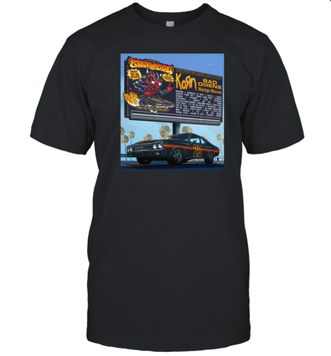 Welcome To Rockville May 15 18 2025 Korn Bad Olliens Marilyn Manson Only At Daytona International Speedway T-Shirt
