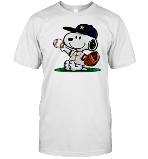 Houston Astros X Peanuts Night 2025 Special Baseball T-Shirt