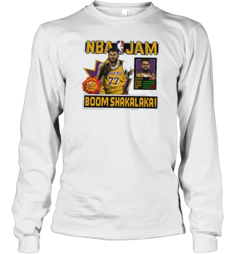 Luka Dončić Los Angeles Lakers NBA Jam Long Sleeved T-shirt